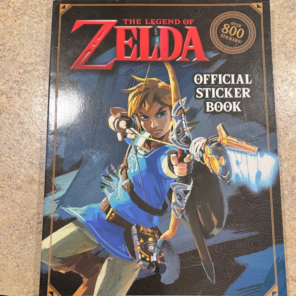 Legend of Zelda Blue official sticker book